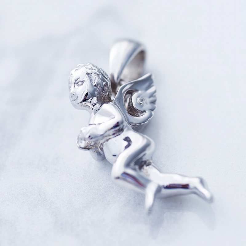 【Crescent Luna(クレセントルナ)】SUERTE BUENA※チェーン別売り※(ネックレストップ ペンダント Silver925 キュービックジルコニア 天使 エンジェル アクセサリー ギフト プレゼント)