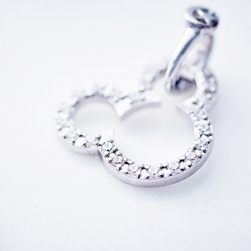 【Crescent Luna(クレセントルナ)】TM PENDANT ※チェーン店別売り※(首飾りいの一番 シャンデリヤ Silver925 キュービックジルコニア ウォルトディズニー ミッキーマウス 佩び物 差し上げ物 差し上げ物)