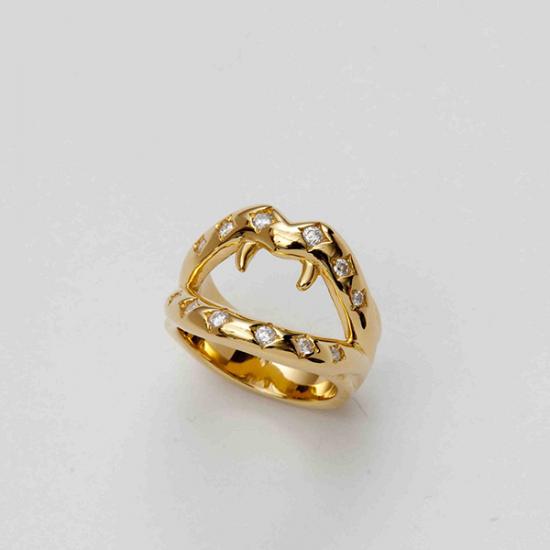 【楽天市場】【mouchu(マウチュ)】Fang Ring Gold(リング 指輪 Silver925 リップモチーフ 唇デザイン 幅太め