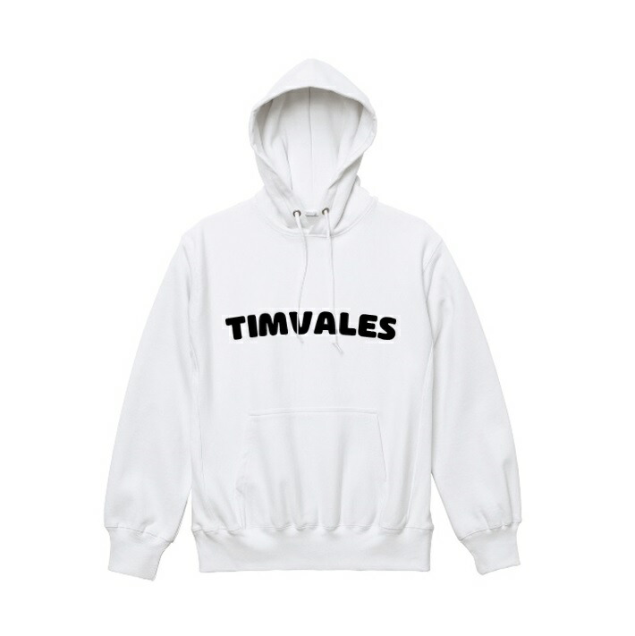 【Timvales(ティンバレス)】TVP101【WHITE×BLACK】(パーカー 御召しもの 長袖 裏起毛 差し上げ物 差し上げ物)