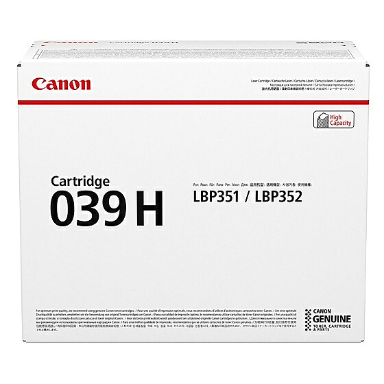 CANON キャノン トナーカートリッジ 039H 【純正品】（0288C001）