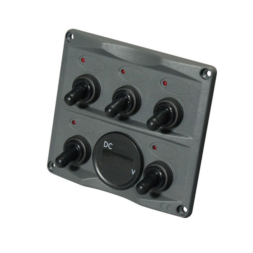 40B0019 電圧計付スイッチパネル　ビーエムオージャパン BMO JAPAN 楽天市場】BMO□電圧計付スイッチパネル 40B0019 船舶 ボート 船内