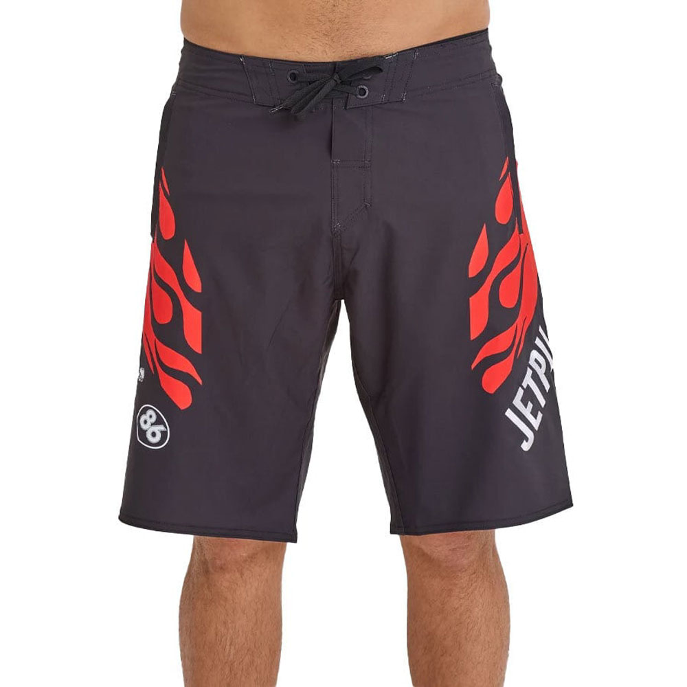 【JETPILOT/ジェットパイロット】S24906 VINTAGE FLAMES BOARDSHORT Black ボードショーツ メンズ 水着 サーフパンツ