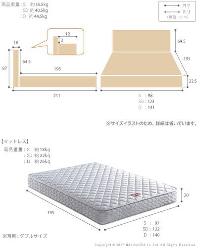 ベッド ダブル ベット ベッド一齣 格好のいい 寧静 北欧 2人格 親子 国産 差込み マットレス御付き 棚 ばねマットレス 御館付き 尖端板 枕元 照明 読み物 Marchesoni Com Br