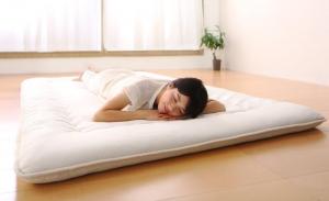 敷布団 敷き布団 フローリング 腰痛 厚い 軽い 軽量 ふかふか アイボリー ブラウン
