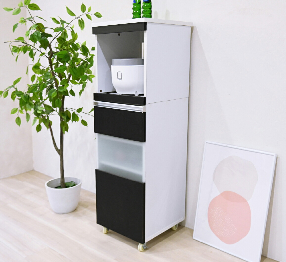 楽天市場】【メーカー直送】 レンジ 炊飯器 棚 幅60cm 可動棚キッチン