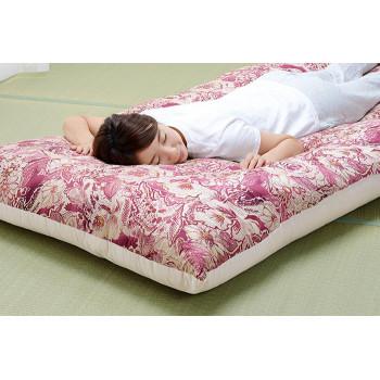 敷布団 敷き布団 フローリング 腰痛 厚い 軽い 軽量 ふかふか バラ 花柄