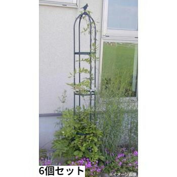 草木突っ支い棒 輪っか突っ支い棒 つる性草木 園芸突っ支い棒 ガーデニング装具トレリス ラティス 駒寄せ 方尖柱 方尖柱 花突っ支い棒 花突っ支い棒 6個 スチール写真 アイアン 配管