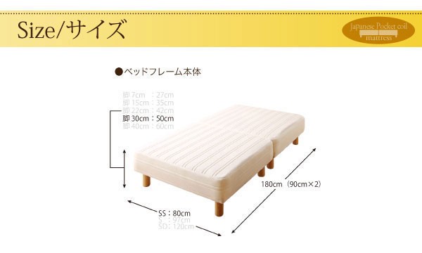 セミシングルベッド 一人暮らし コンパクト ショート丈 アンティークインテリア 寝具 収納 小さい 脚付き 低い マットレスベッド パッドシーツ付 短い 短い ヘッドレス ロー 低い 北欧 おしゃれ アンティーク セミシングルベッド 一人暮らし コンパクト ショート丈 Ss