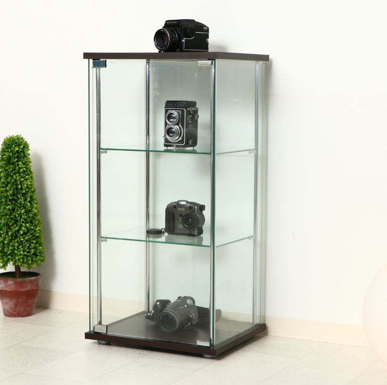 楽天市場】ガラスコレクションケース3段 (ショーケース