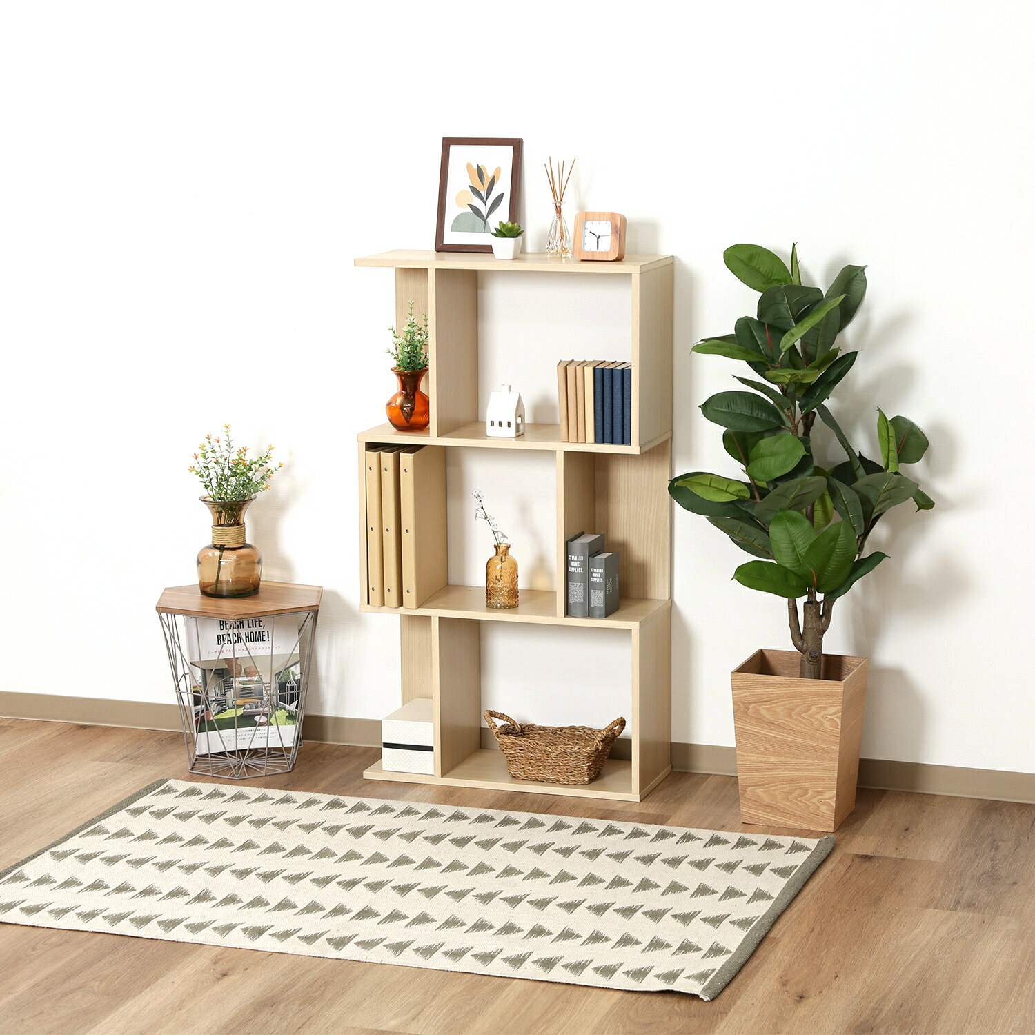 楽天市場】オープンシェルフ オープンラック おしゃれ 北欧 木製 安い