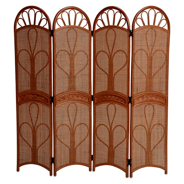 楽天市場 パーテーション 籐 パネル パーティション アジアン 間仕切り 衝立 おしゃれ 自立 オフィス 部屋 リビング 安い 軽量 軽い 事務所 スクリーン ラタン 約 幅35 高さ140cm ４連 家具 インテリア通販 アットカグ