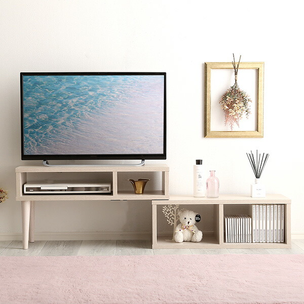 楽天市場】コンパクト 伸縮テレビ台 32型まで対応 コーナー