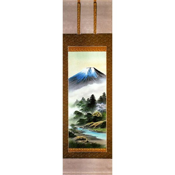 楽天市場】掛け軸 富士松鶴／田中祥堂 「美術名典掲載作家