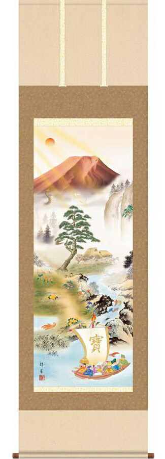 楽天市場】掛け軸 開運四神十牛図 （麻生有山） 送料無料 掛軸