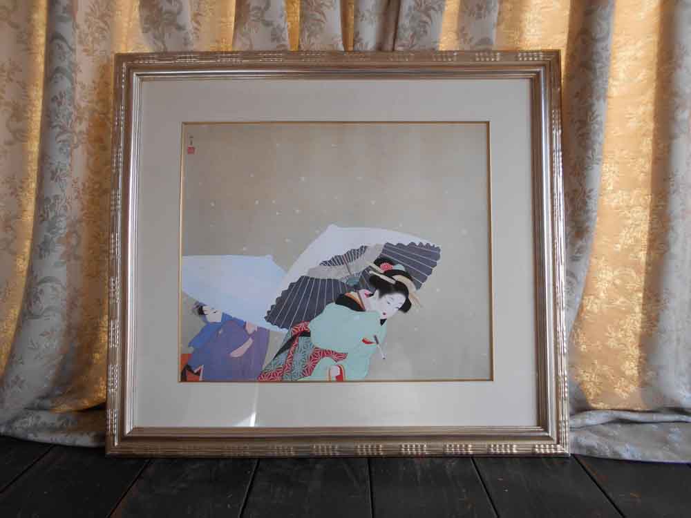 楽天市場】上村松園 「 神ひな之図 」 シルクスクリーン 版画