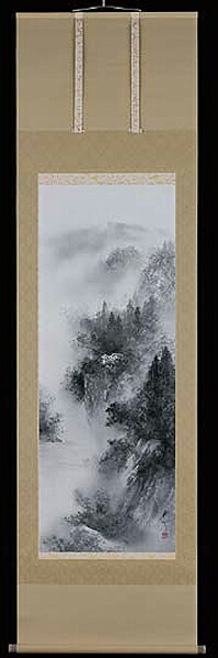 楽天市場】掛軸 旭波 川崎光則 尺五立 掛け軸 全国送料無料 【smtb-k