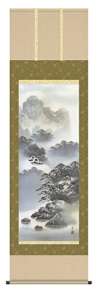 掛け軸 紫山憧憬 伊藤渓山 尺五 掛軸 全国送料無料 【smtb-k】【ky】|古都-京都 掛け軸専門店 文永堂