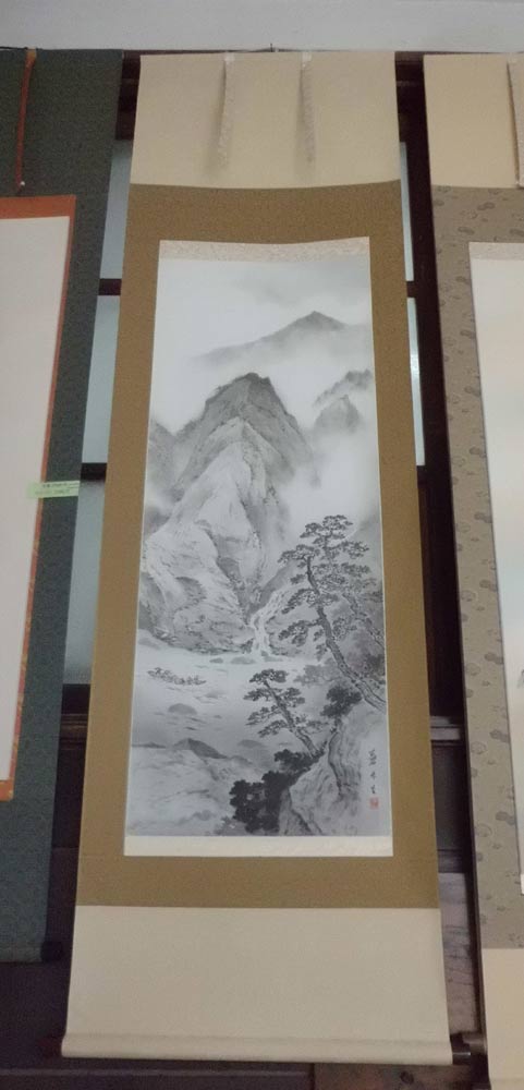 楽天市場】掛け軸 富士松鶴／田中祥堂 「美術名典掲載作家