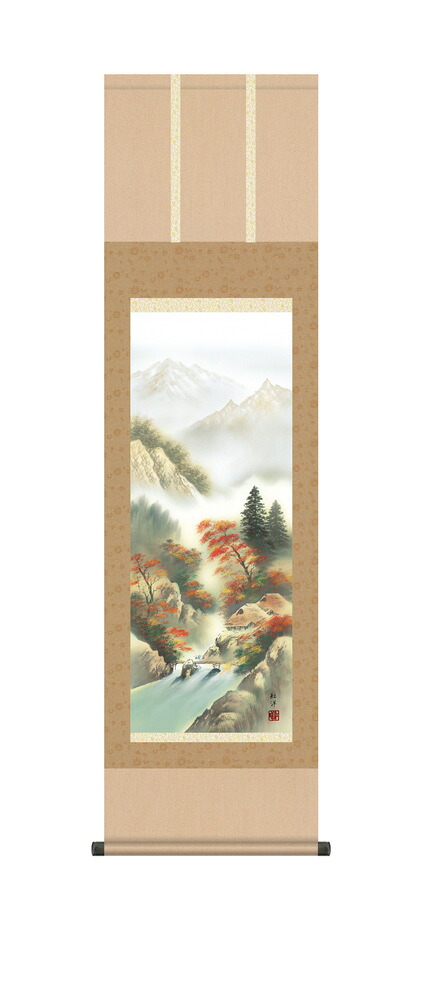 掛け軸　紅葉渓谷　田口紅洋　掛軸　全国送料無料｜古都-京都　掛け軸専門店　文永堂