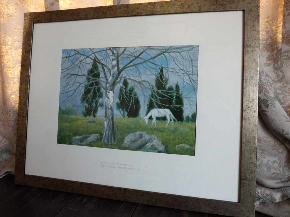 楽天市場】東山魁夷 生前作 「 早春 」 オリジナル 木版画