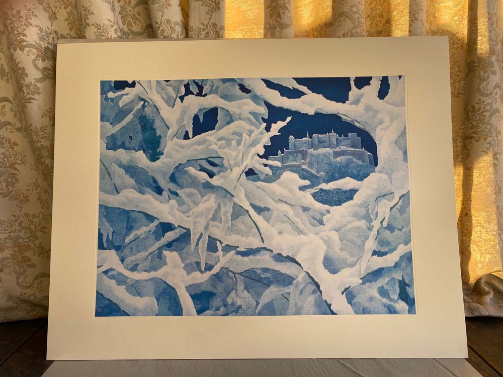 楽天市場】東山魁夷 木版画 雪の後 1982年 生前作 東山魁夷本人