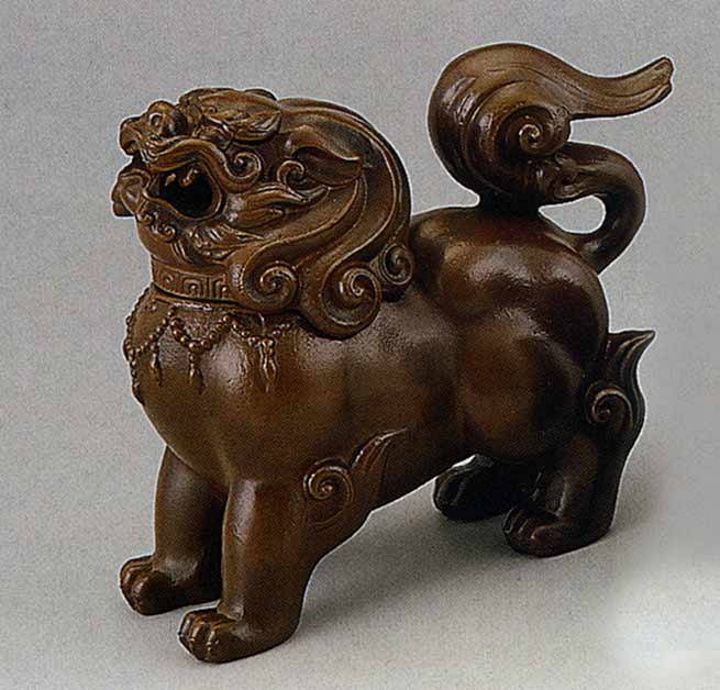 獅子香炉 大　置物　和風　床の間　和雑貨　贈答｜古都-京都　掛け軸専門店　文永堂
