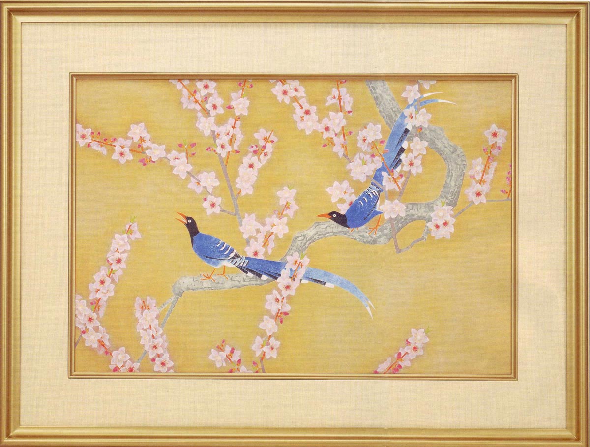 楽天市場】上村淳之 絵画 四季花鳥図 大阪新歌舞伎座緞帳原画