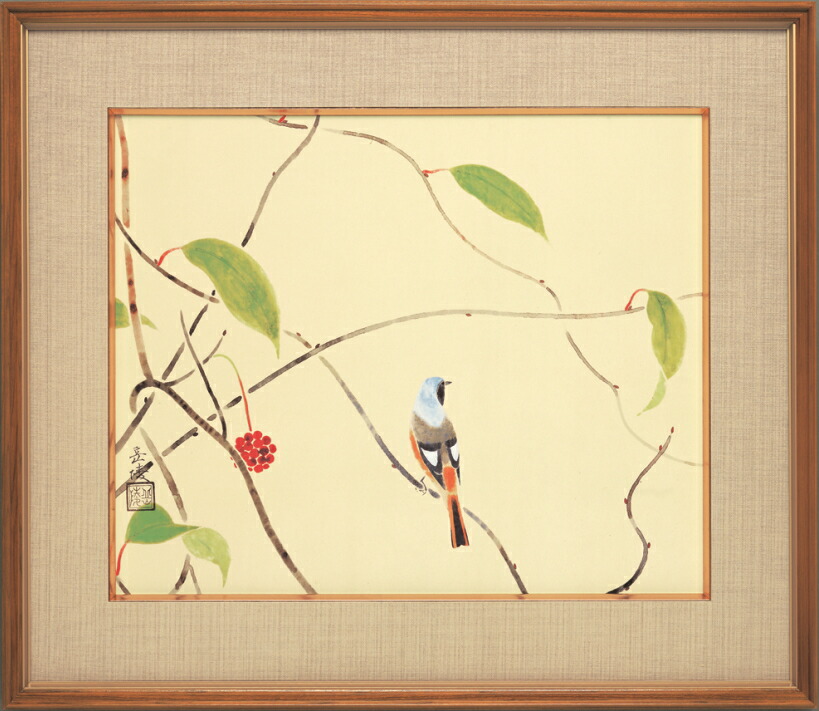 楽天市場】中村岳陵 絵画 初冬 送料無料 【複製】【美術印刷】【巨匠