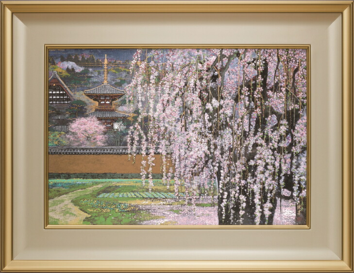 後藤純男 複製 春映富士 富士山 2002年 後藤純男美術館 油彩 油絵 風景画