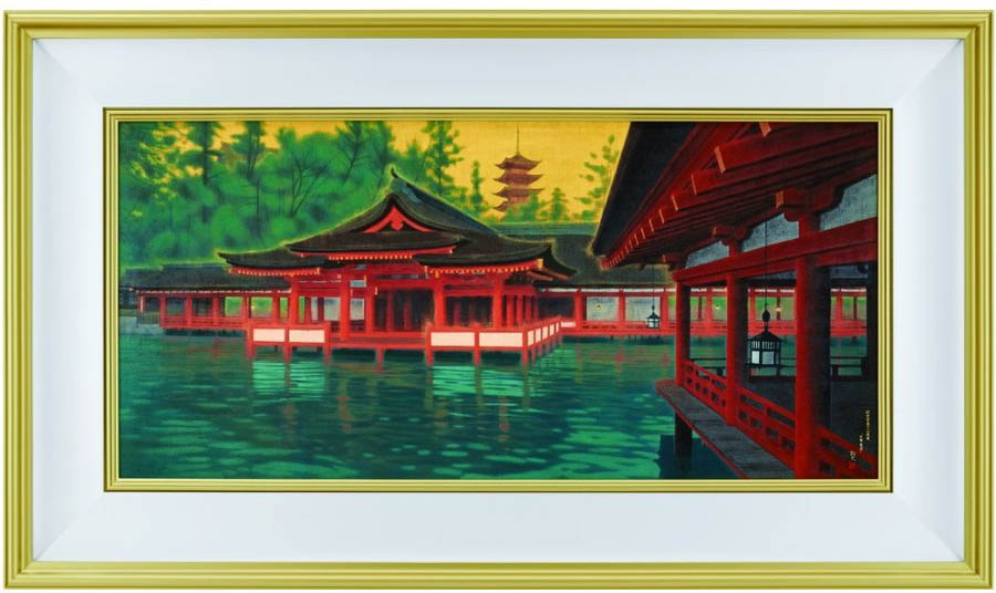 楽天市場】平山郁夫 法隆寺の春 （ほうりゅうじのはる） 6号