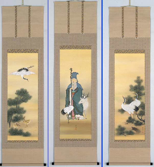 楽天市場】掛け軸 田中健三「壬戌 1982年」色紙に墨 水墨画 真筆 色紙