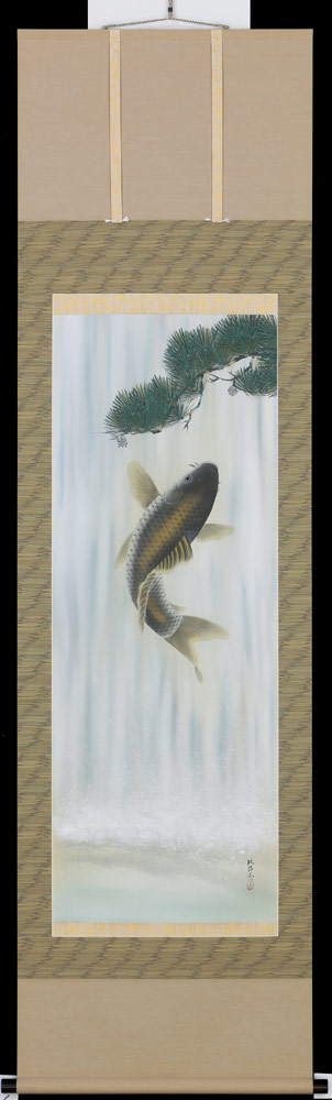 楽天市場】掛軸 旭波 川崎光則 尺五立 掛け軸 全国送料無料 【smtb-k