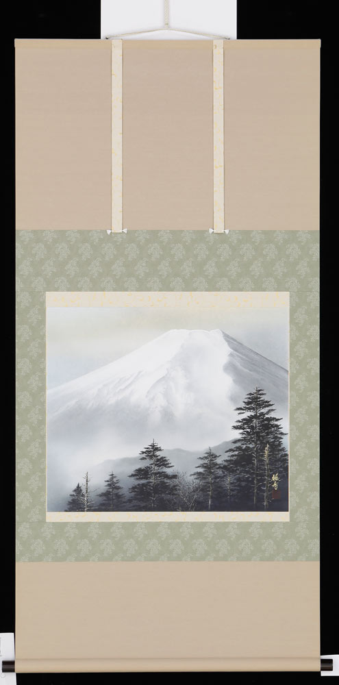 掛け軸　富士　稲垣雅彦　美術年鑑掲載作家　掛軸　全国送料無料　【smtb-k】【ky】