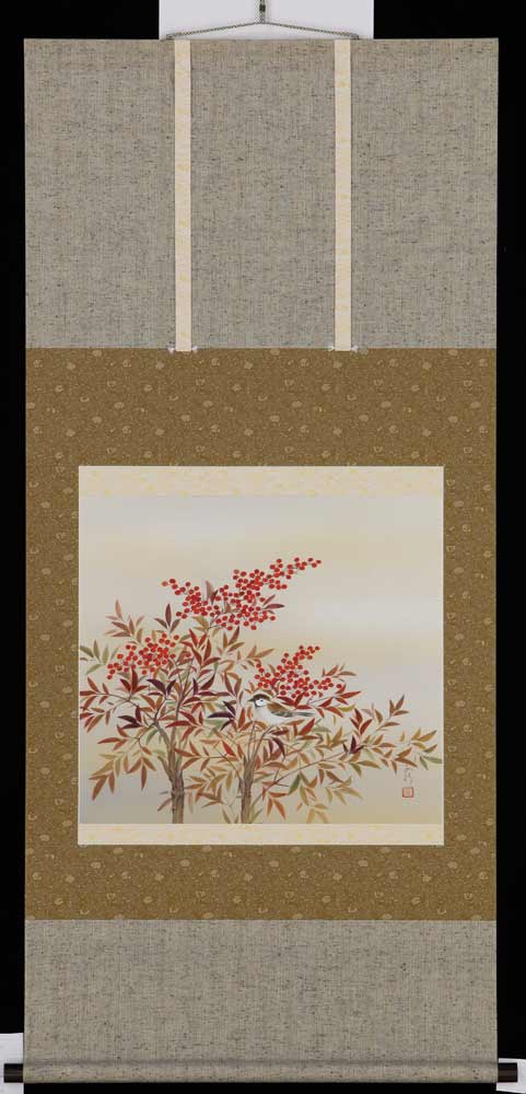 掛け軸　森島清泰　水墨山水　桐箱　尺八立　美品 掛け軸 森島清泰 水墨山水 桐箱 尺八立 美品 - メルカリ