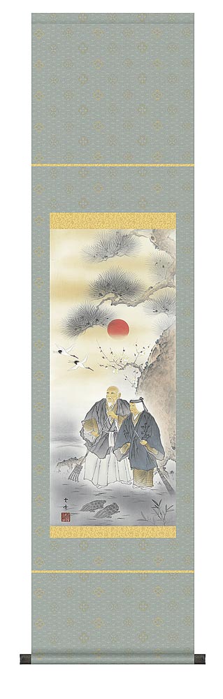 掛軸 「 高砂二幅掛 」1300 楽天市場】掛軸 掛け軸 吉田萬華作 高砂【掛け軸 掛軸】 : 和