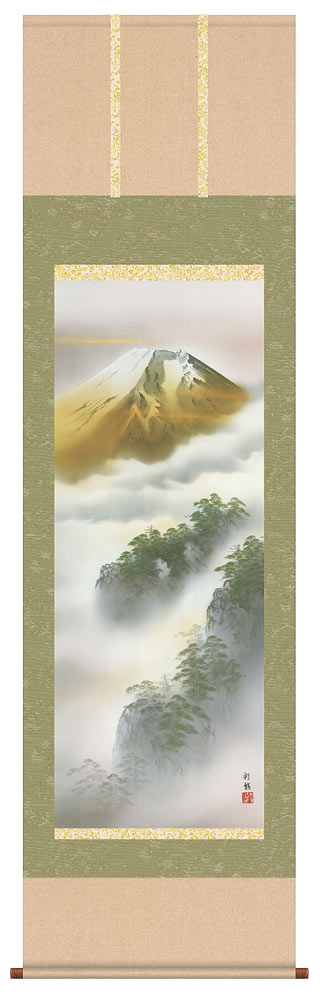 楽天市場】掛け軸 金閣寺 (川村観峰) （掛軸小物なし） 送料無料