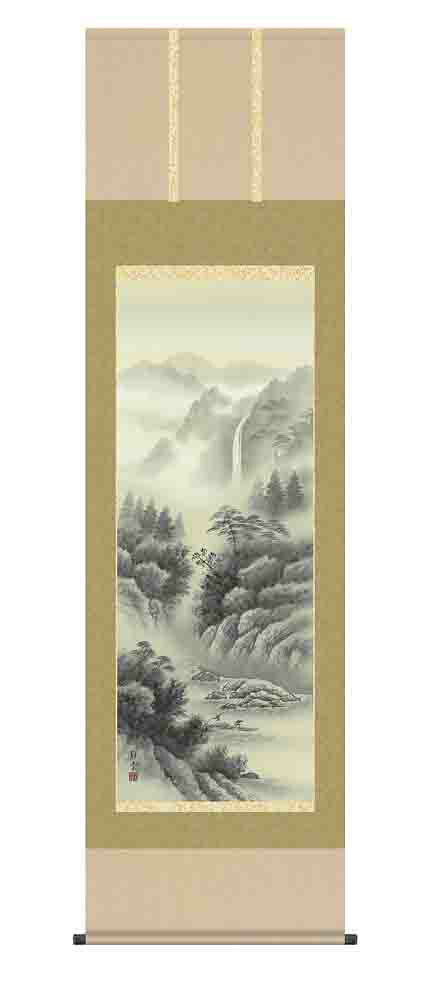 楽天市場】【掛け軸／掛軸／山水画】水墨山水（佐藤 静雲
