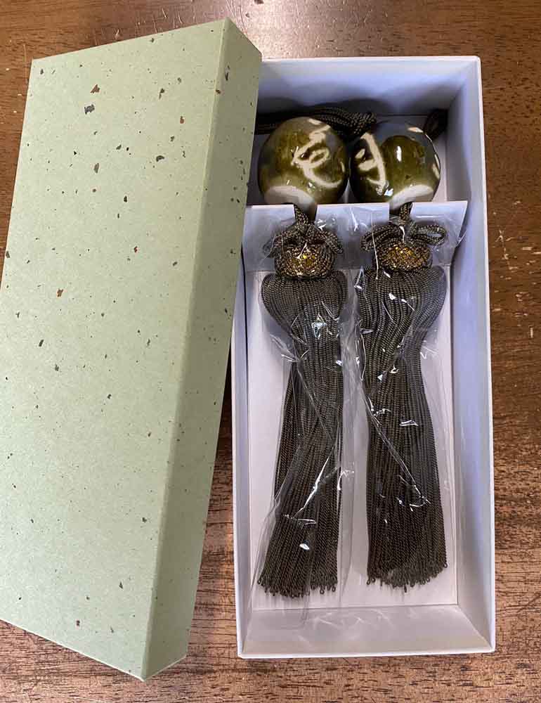 楽天市場】【九谷焼の風鎮・金花詰 】k5-1522/k6-1468 即日発送[掛軸