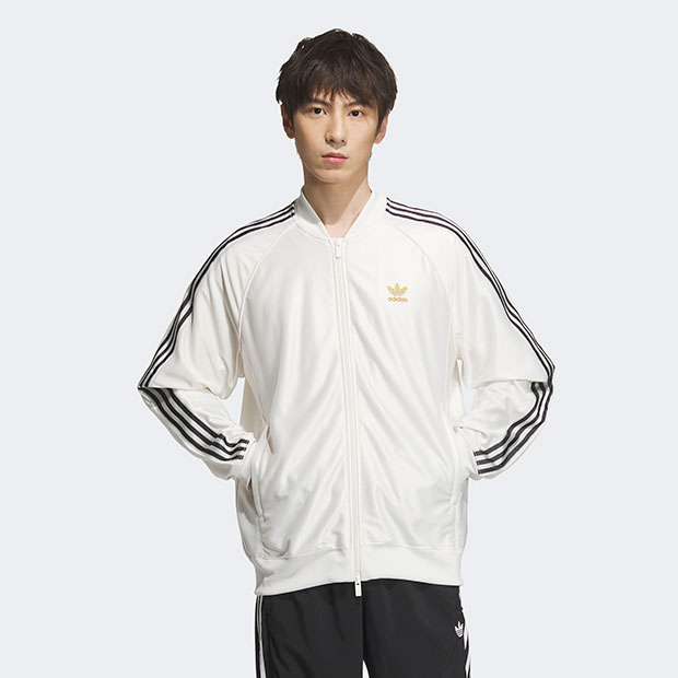 新品 Mサイズ アディダスオリジナルス ファイヤーバード トラックジャケット 白 adidas - アディダス 白 ファイヤーバード トラックジャケット