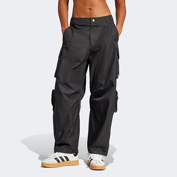 adidas Adilenium デニムカーゴパンツ ブラック レディース Adilenium デニムカーゴパンツ ブラック｜アパレル
