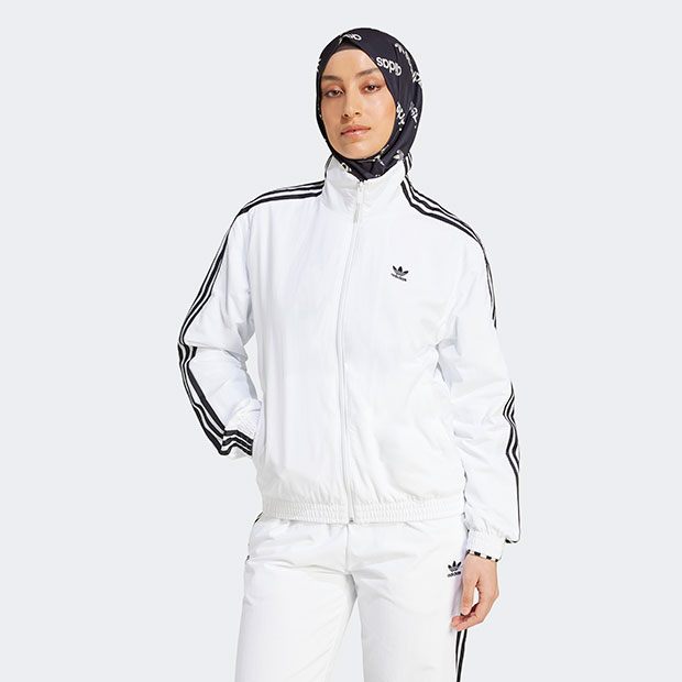 adidas オーバーサイズトラックトップ レディース ADILENIUM オーバーサイズ トラックトップ グレー