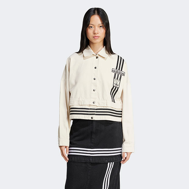 adidas◆Originals◆ラインストーン装飾◆デニム◆ジャケット アディダス オリジナルスショップ 博多 キャナルシティオーパye