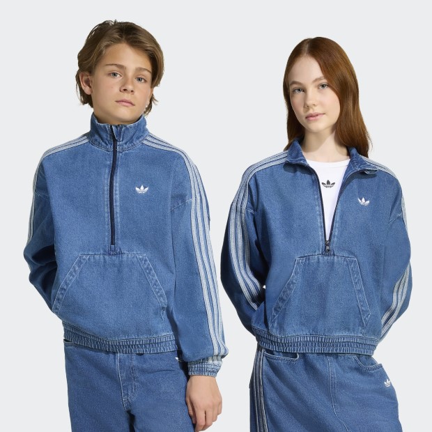 adidas Originals ラインストーン デニム ジャケット 送関込 関送込*adidas*ラインストーン デニムジャケット ライトブルー
