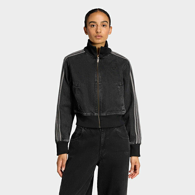 レディース アディカラー デニム ファイヤーバード トラックトップ　トゥルーブラックデニム　【adidas originals|アディダスオリジナルス】vt296-kd2898