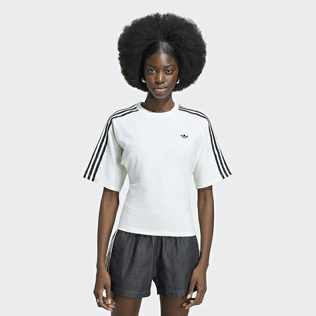レディース ADILENIUM 5.0 スリム 半袖Tシャツ　オフホワイト　【adidas originals|アディダスオリジナルス】rg405-ky5093