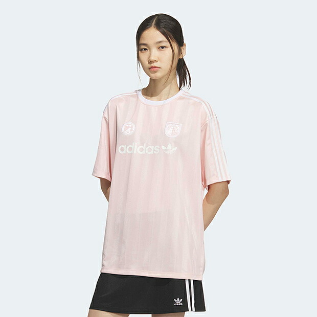 【尖んがり2倍】レディース アディカラー SSL プルオーバー サンディピンク 【adidas originals|アディダスオリジナルス】未申379-hz0845