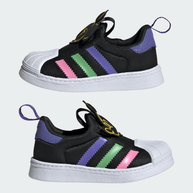 【5/9 21時〜5/16 10時までポイント20倍】【SALE セール】ジュニア ADIDAS ORIGINALS×DISNEY MICKEY SST 360 キッズ SST 360 KIDS njt61　コアブラック×フットウェアホワイト　【adidas originals|アディダスオリジナルス】ie0686画像