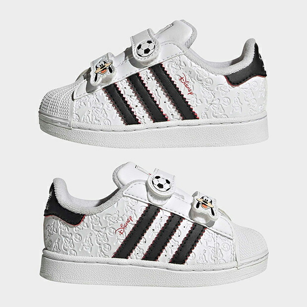 ジュニア ベビー アディダス ディズニー SST 2 oox24　クラウドホワイト×コアブラック　【adidas originals|アディダスオリジナルス】ih1744