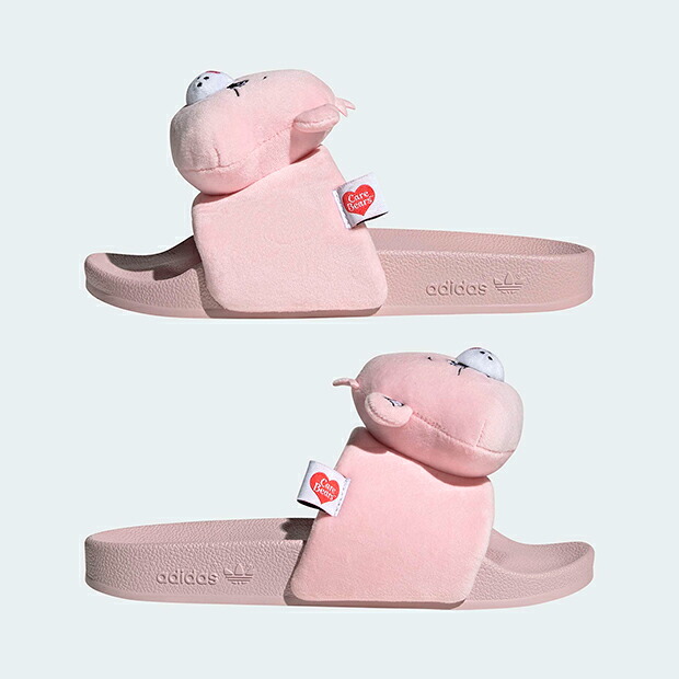レディース ケアベア × アディダス アディレッタ スライド osg33 クリアピンク×クラウドホワイト 【adidas originals|アディダスオリジナルス】kh9957|オリジナルスショップ